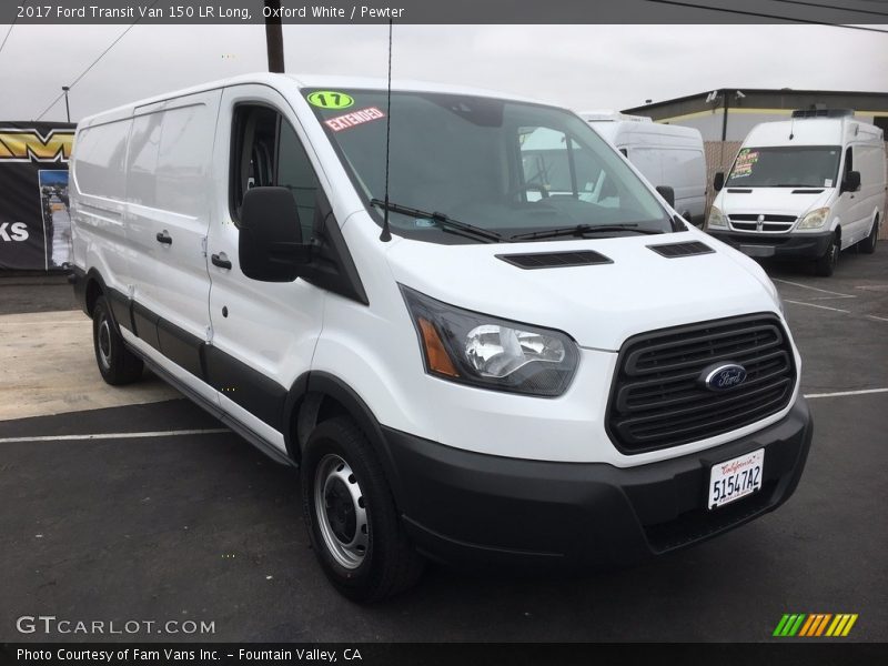 Oxford White / Pewter 2017 Ford Transit Van 150 LR Long