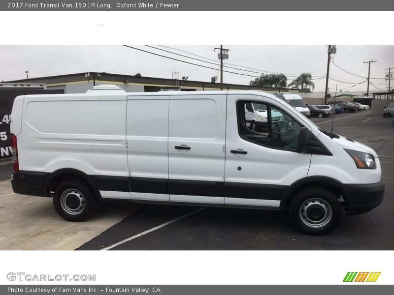 Oxford White / Pewter 2017 Ford Transit Van 150 LR Long