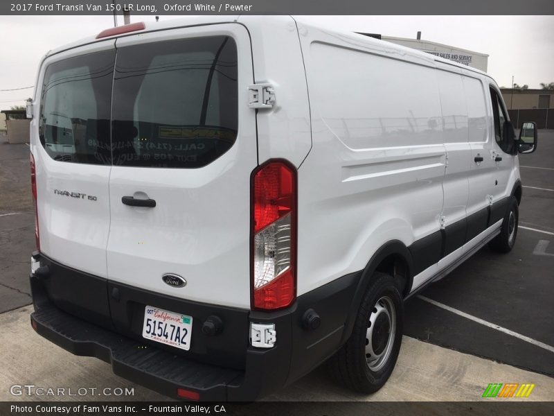 Oxford White / Pewter 2017 Ford Transit Van 150 LR Long