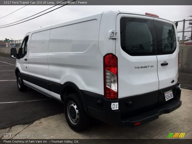 Oxford White / Pewter 2017 Ford Transit Van 150 LR Long