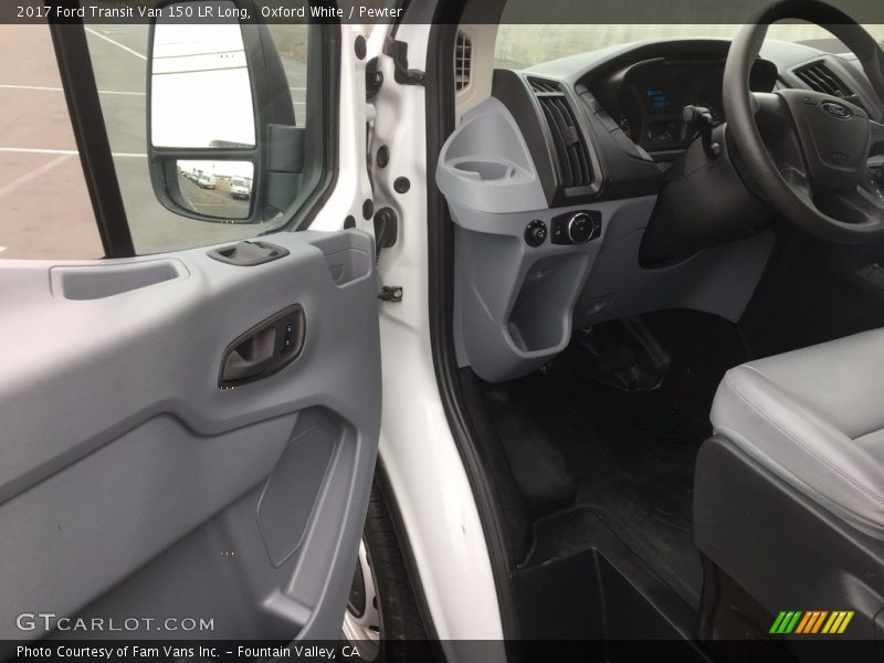 Oxford White / Pewter 2017 Ford Transit Van 150 LR Long