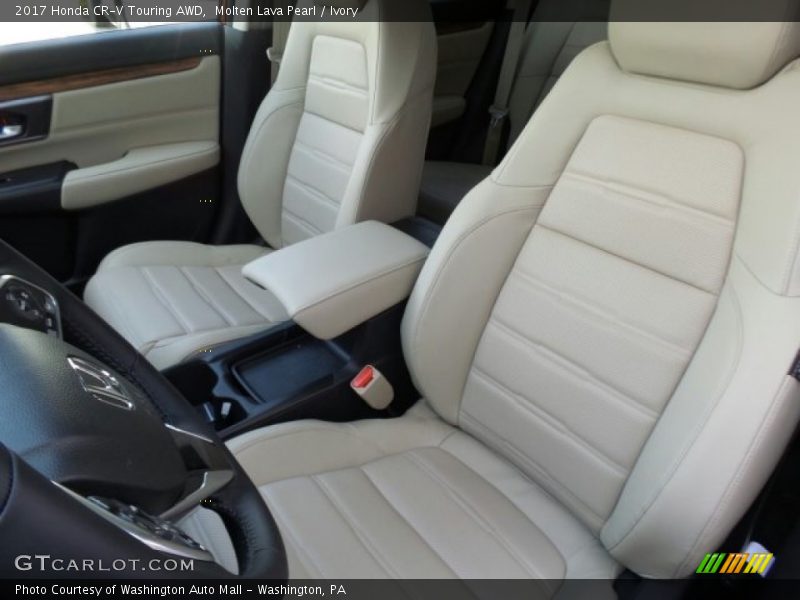 Molten Lava Pearl / Ivory 2017 Honda CR-V Touring AWD