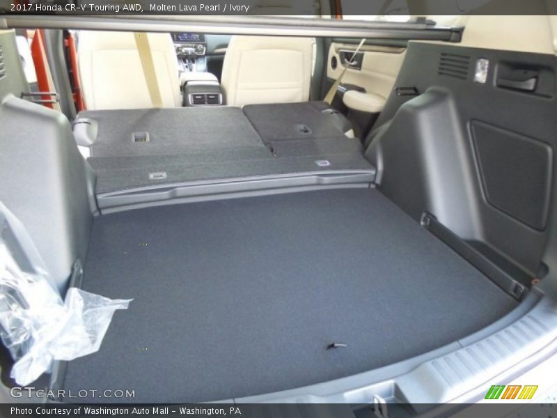 Molten Lava Pearl / Ivory 2017 Honda CR-V Touring AWD