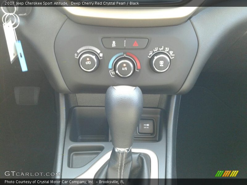 Deep Cherry Red Crystal Pearl / Black 2017 Jeep Cherokee Sport Altitude