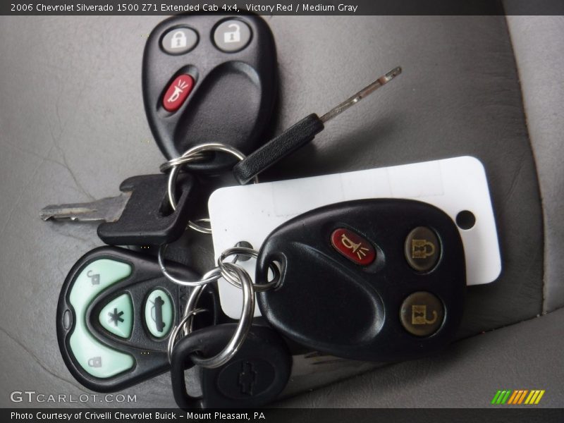Victory Red / Medium Gray 2006 Chevrolet Silverado 1500 Z71 Extended Cab 4x4