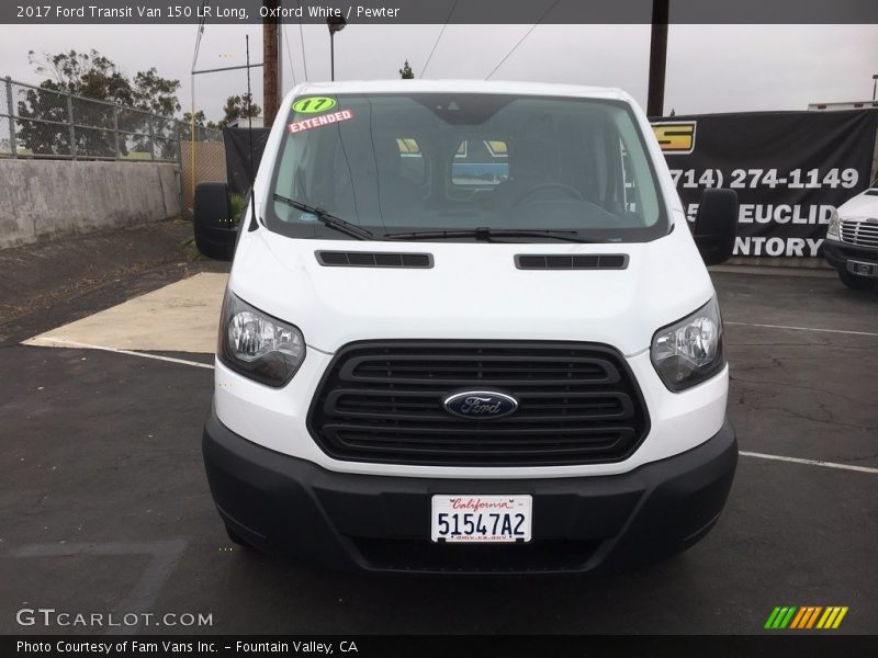 Oxford White / Pewter 2017 Ford Transit Van 150 LR Long