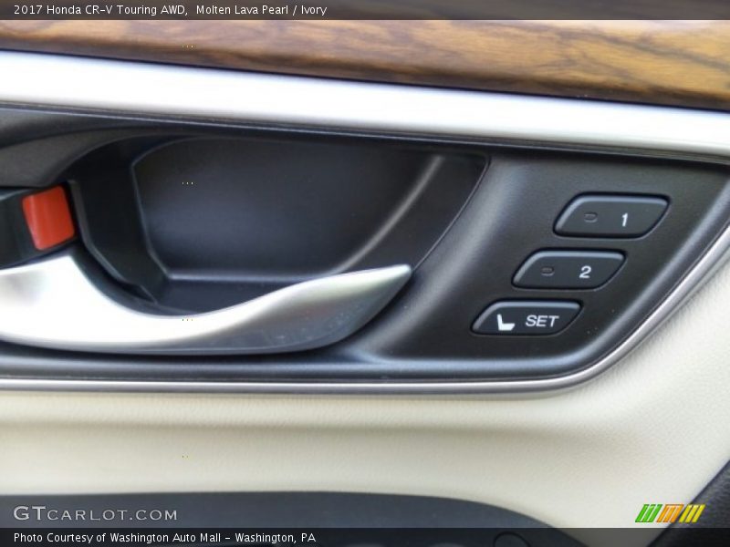 Molten Lava Pearl / Ivory 2017 Honda CR-V Touring AWD