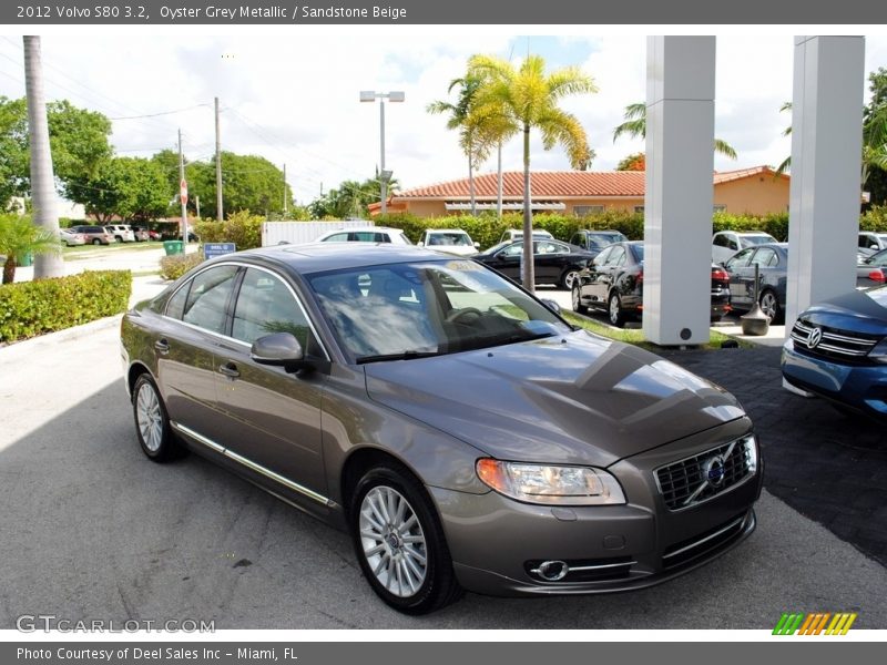 Oyster Grey Metallic / Sandstone Beige 2012 Volvo S80 3.2