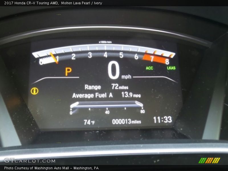 Molten Lava Pearl / Ivory 2017 Honda CR-V Touring AWD