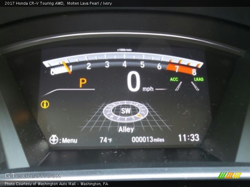 Molten Lava Pearl / Ivory 2017 Honda CR-V Touring AWD