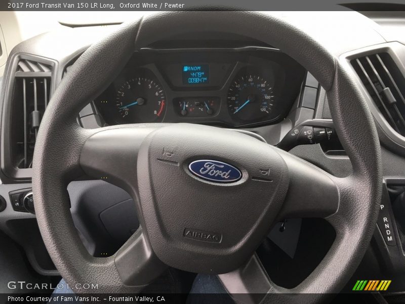 Oxford White / Pewter 2017 Ford Transit Van 150 LR Long