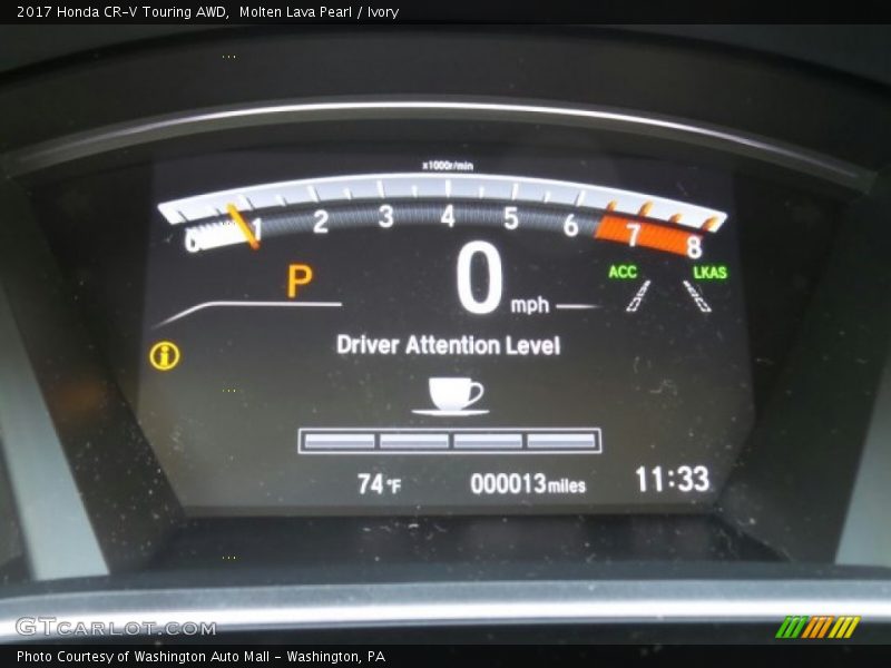 Molten Lava Pearl / Ivory 2017 Honda CR-V Touring AWD