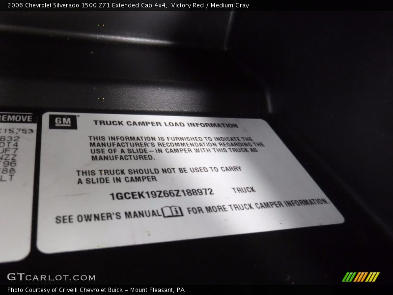 Victory Red / Medium Gray 2006 Chevrolet Silverado 1500 Z71 Extended Cab 4x4