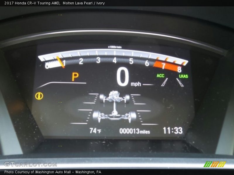 Molten Lava Pearl / Ivory 2017 Honda CR-V Touring AWD