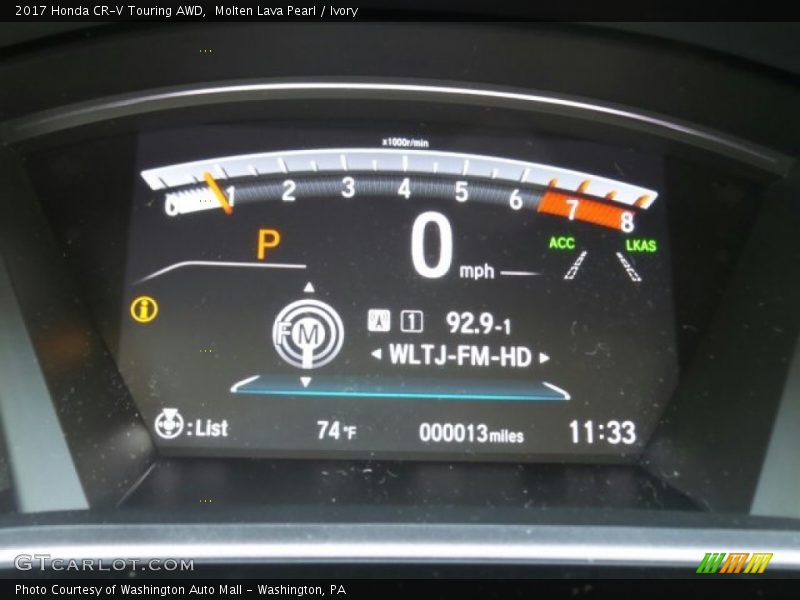 Molten Lava Pearl / Ivory 2017 Honda CR-V Touring AWD