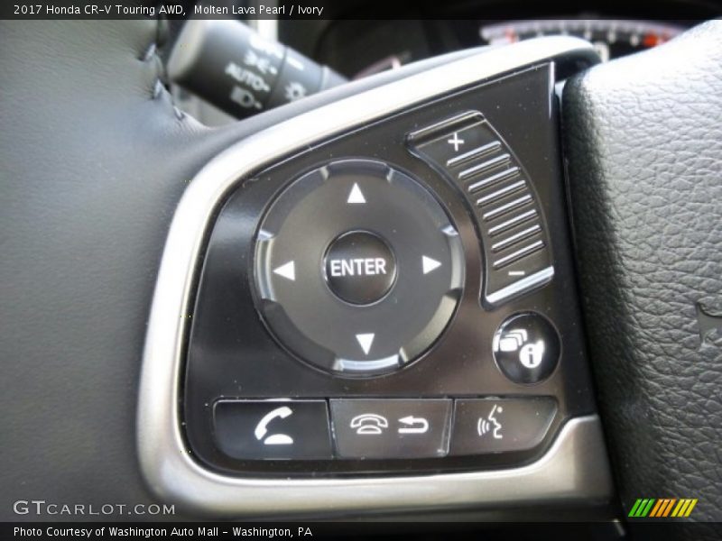 Molten Lava Pearl / Ivory 2017 Honda CR-V Touring AWD
