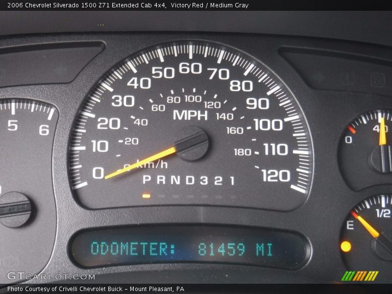 Victory Red / Medium Gray 2006 Chevrolet Silverado 1500 Z71 Extended Cab 4x4