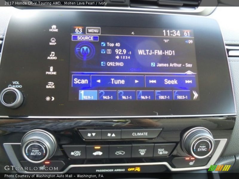 Molten Lava Pearl / Ivory 2017 Honda CR-V Touring AWD