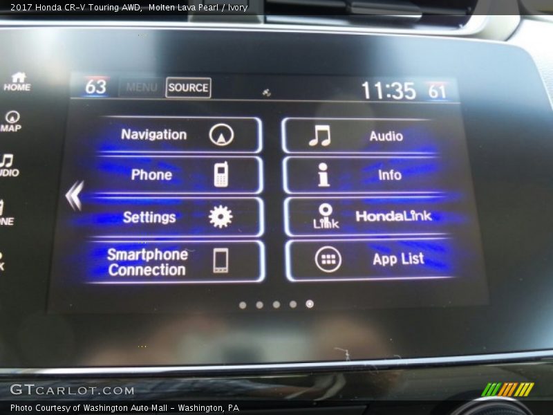 Molten Lava Pearl / Ivory 2017 Honda CR-V Touring AWD