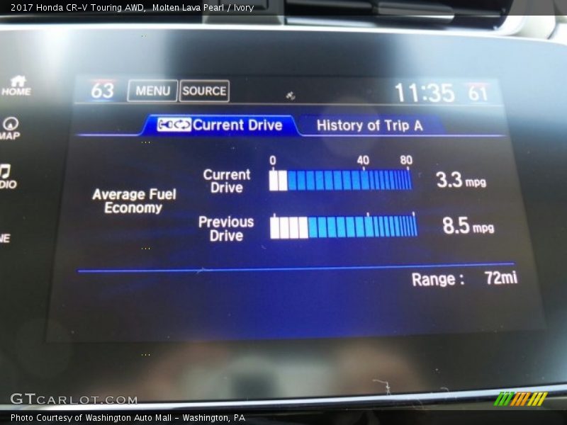 Molten Lava Pearl / Ivory 2017 Honda CR-V Touring AWD