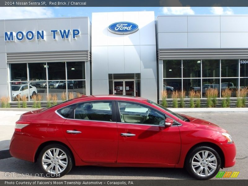 Red Brick / Charcoal 2014 Nissan Sentra SR