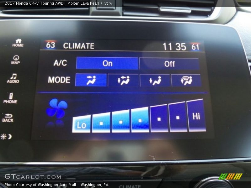 Molten Lava Pearl / Ivory 2017 Honda CR-V Touring AWD