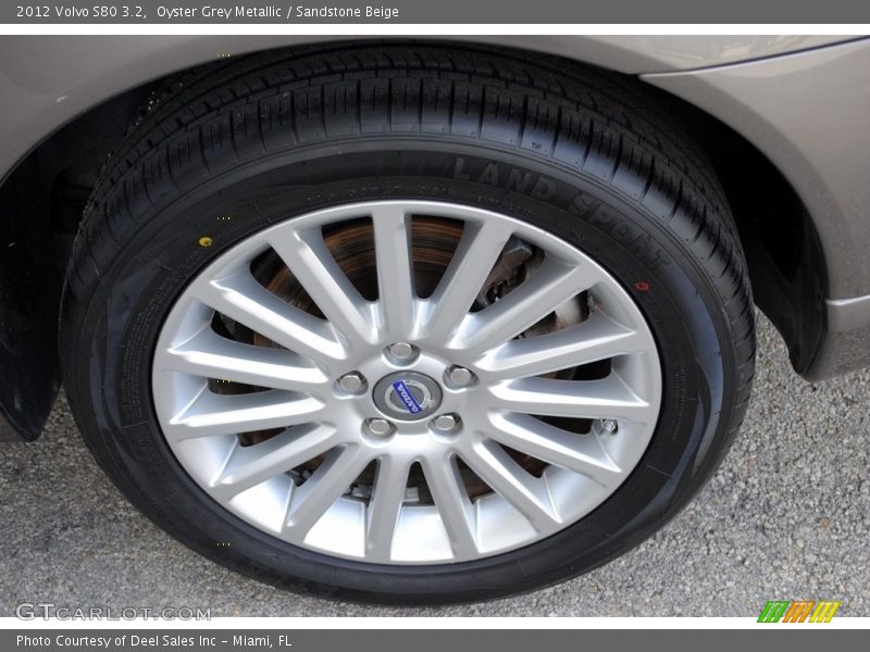 Oyster Grey Metallic / Sandstone Beige 2012 Volvo S80 3.2
