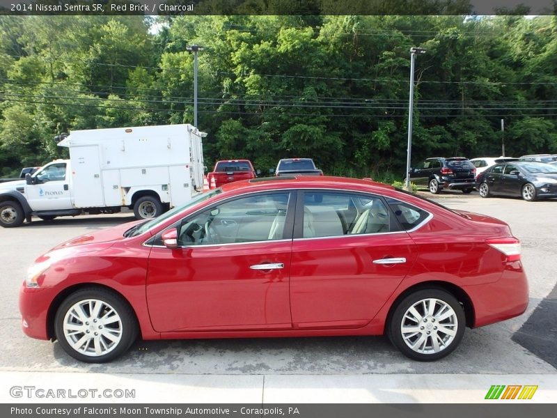 Red Brick / Charcoal 2014 Nissan Sentra SR