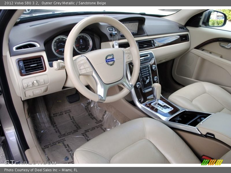 Oyster Grey Metallic / Sandstone Beige 2012 Volvo S80 3.2