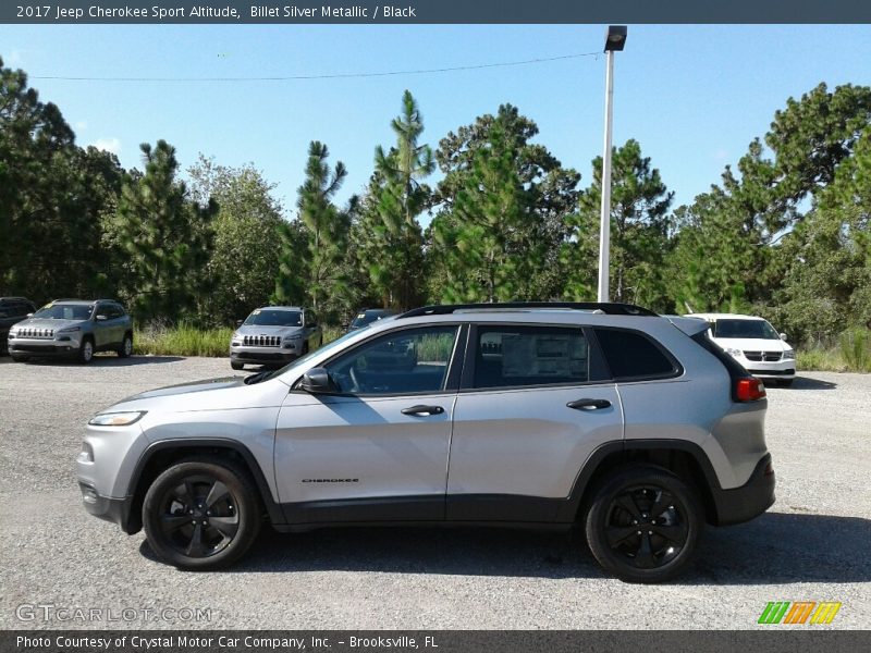 Billet Silver Metallic / Black 2017 Jeep Cherokee Sport Altitude