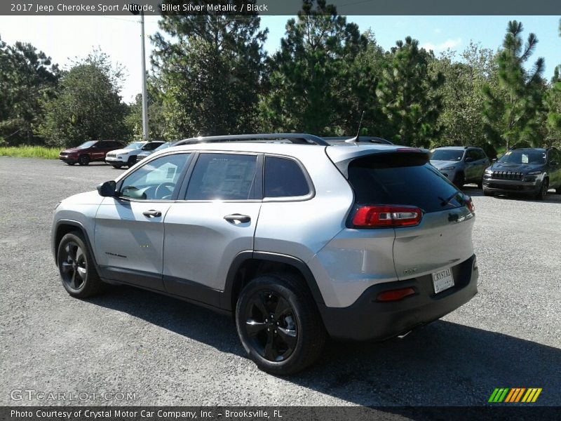 Billet Silver Metallic / Black 2017 Jeep Cherokee Sport Altitude