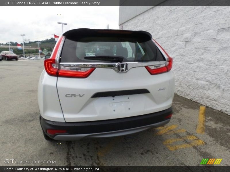 White Diamond Pearl / Ivory 2017 Honda CR-V LX AWD
