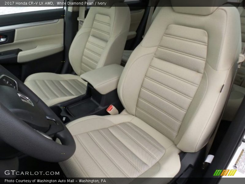 White Diamond Pearl / Ivory 2017 Honda CR-V LX AWD