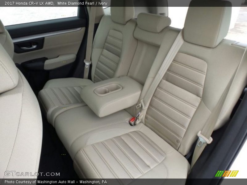 White Diamond Pearl / Ivory 2017 Honda CR-V LX AWD