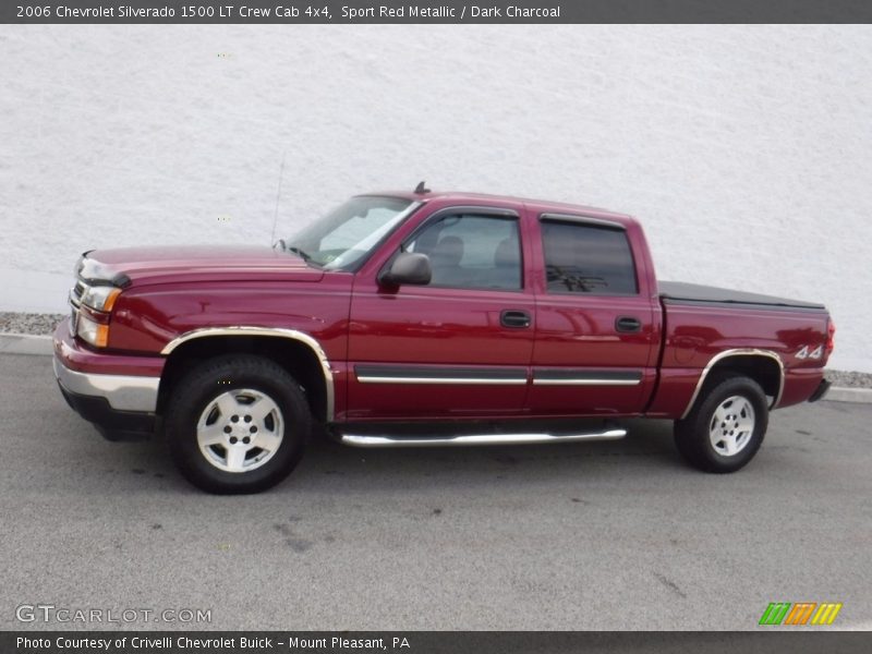 Sport Red Metallic / Dark Charcoal 2006 Chevrolet Silverado 1500 LT Crew Cab 4x4