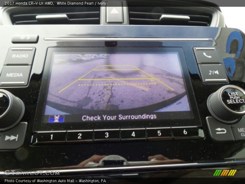 White Diamond Pearl / Ivory 2017 Honda CR-V LX AWD