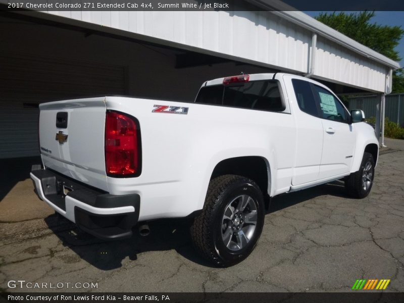 Summit White / Jet Black 2017 Chevrolet Colorado Z71 Extended Cab 4x4