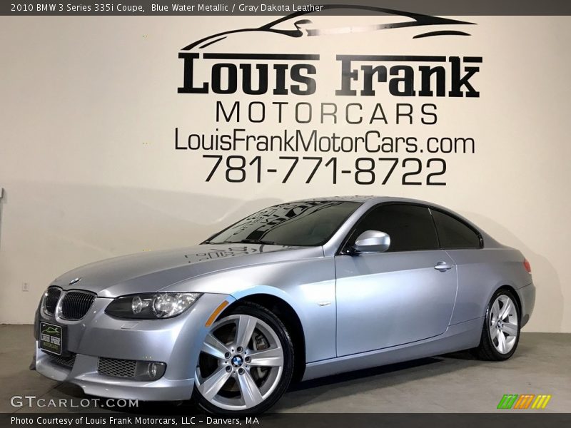 Blue Water Metallic / Gray Dakota Leather 2010 BMW 3 Series 335i Coupe