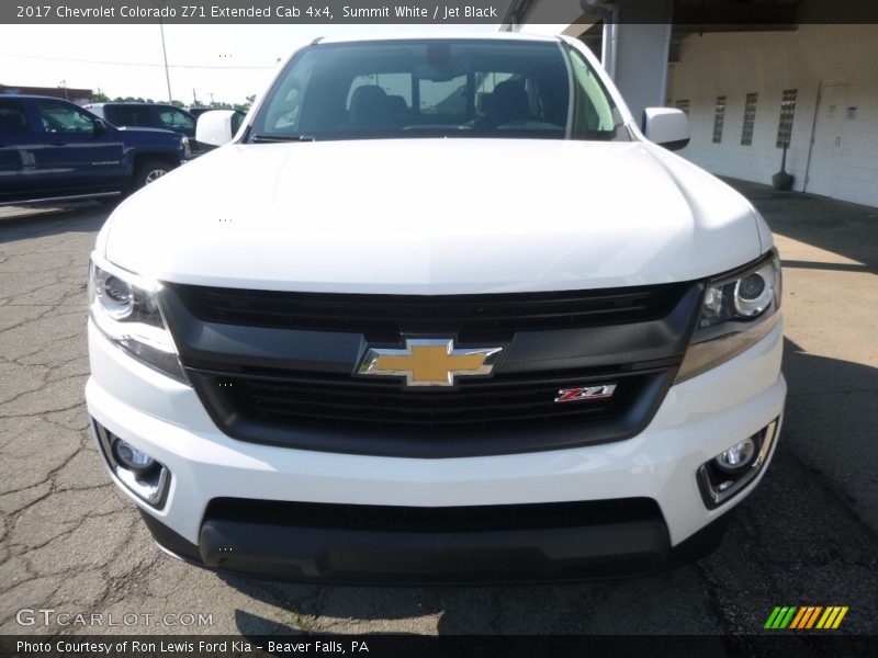 Summit White / Jet Black 2017 Chevrolet Colorado Z71 Extended Cab 4x4