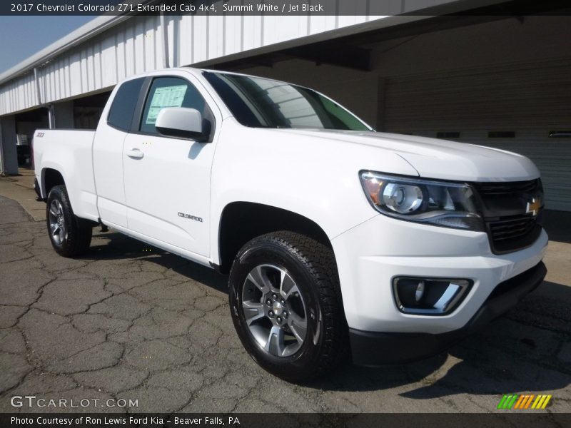 Summit White / Jet Black 2017 Chevrolet Colorado Z71 Extended Cab 4x4