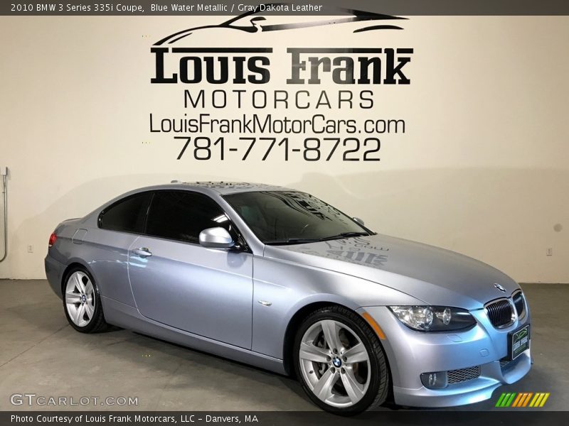 Blue Water Metallic / Gray Dakota Leather 2010 BMW 3 Series 335i Coupe
