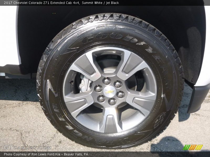 Summit White / Jet Black 2017 Chevrolet Colorado Z71 Extended Cab 4x4