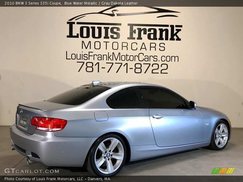 Blue Water Metallic / Gray Dakota Leather 2010 BMW 3 Series 335i Coupe