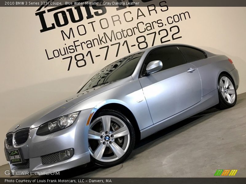 Blue Water Metallic / Gray Dakota Leather 2010 BMW 3 Series 335i Coupe