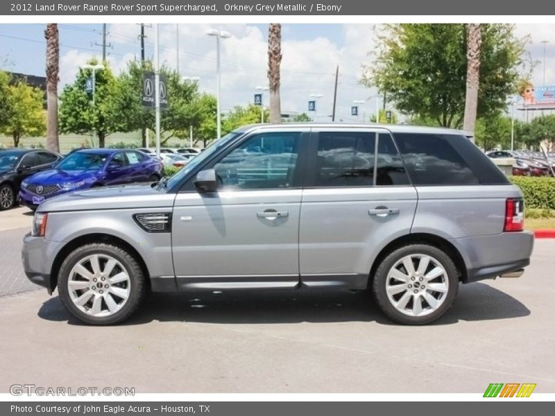 Orkney Grey Metallic / Ebony 2012 Land Rover Range Rover Sport Supercharged