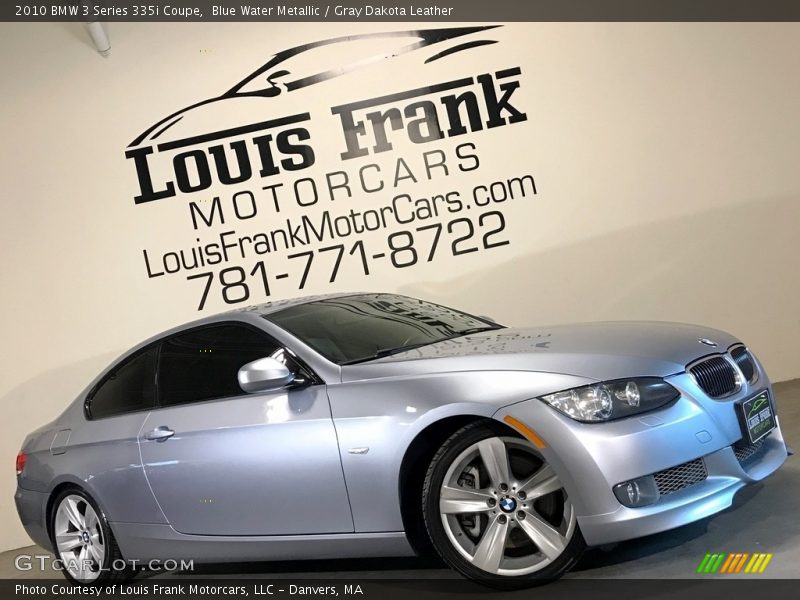 Blue Water Metallic / Gray Dakota Leather 2010 BMW 3 Series 335i Coupe
