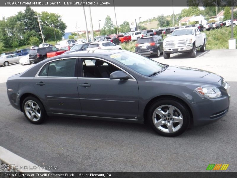 Dark Gray Metallic / Ebony 2009 Chevrolet Malibu LT Sedan