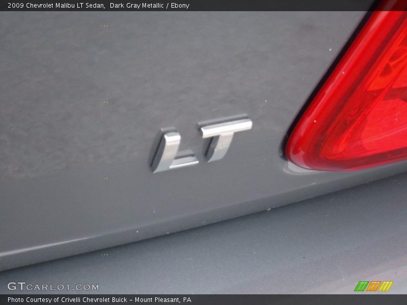 Dark Gray Metallic / Ebony 2009 Chevrolet Malibu LT Sedan