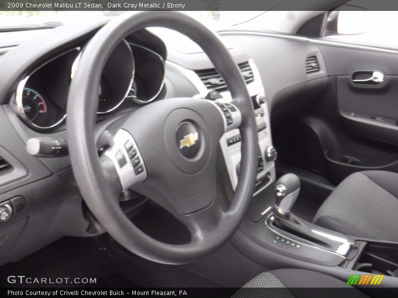 Dark Gray Metallic / Ebony 2009 Chevrolet Malibu LT Sedan