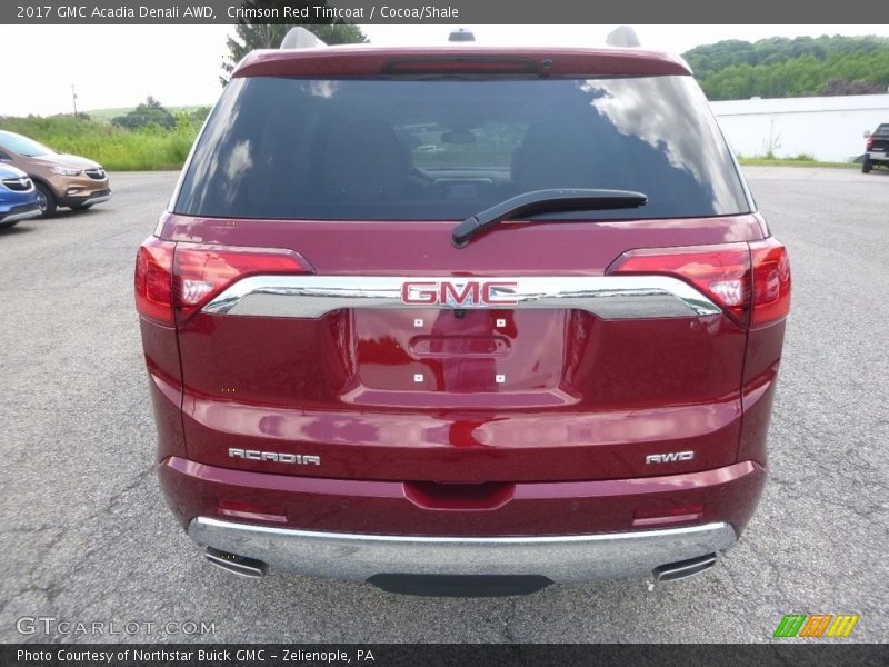 Crimson Red Tintcoat / Cocoa/Shale 2017 GMC Acadia Denali AWD